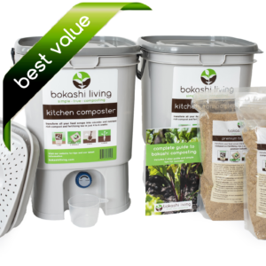 Bokashi Composting Starter Kit (2 bin, best value)