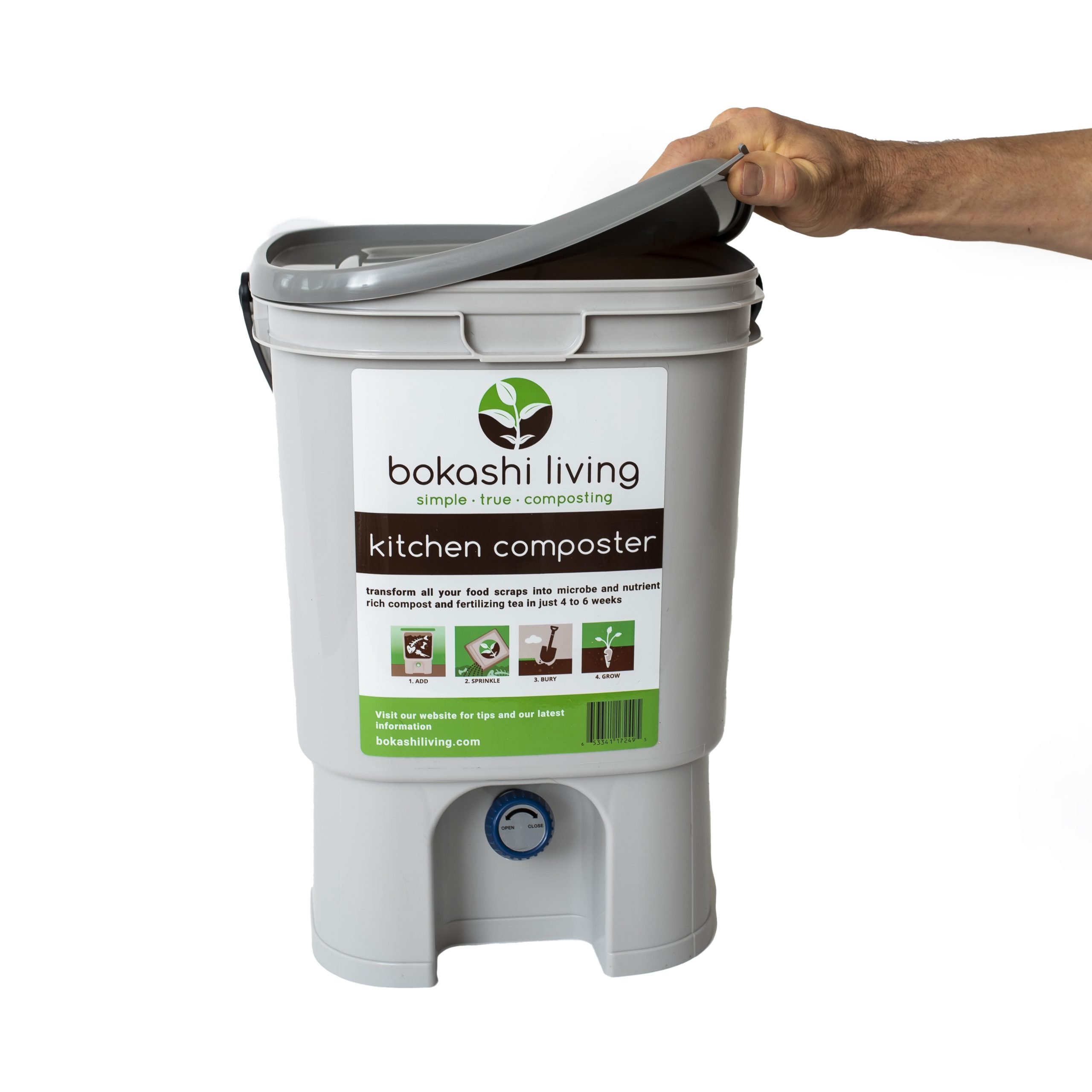 2 lbs of Kashi Blend Simple In-Home Composting Bin 2 lbs of Kashi Blend 2 Bucket Bokashi Composting System